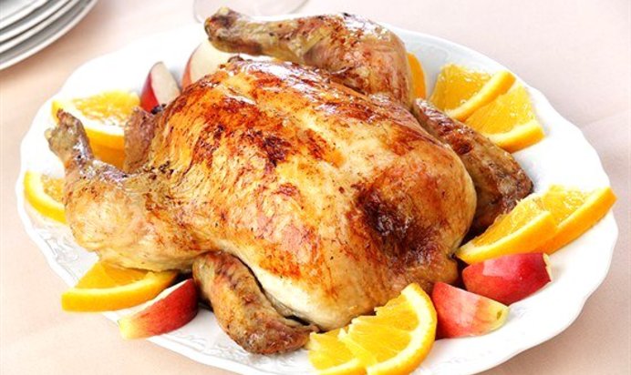 Цыпленок с апельсинами