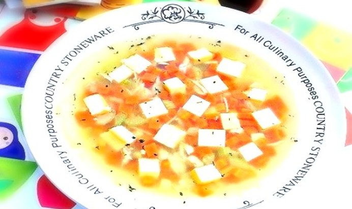 Бульон с омлетом