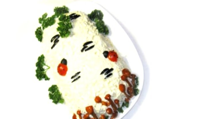 Салат Белая Береза из куриного филе