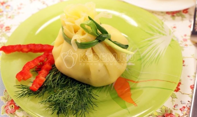 Салатик в сырном мешочке