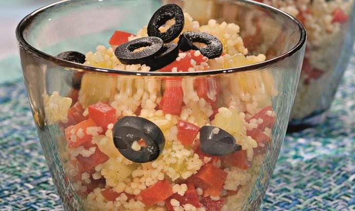 Овощной салат с кускусом