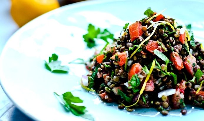 Табуле из чечевицы