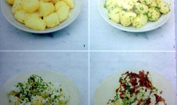 Картофельный салат с беконом от Джейми Оливера