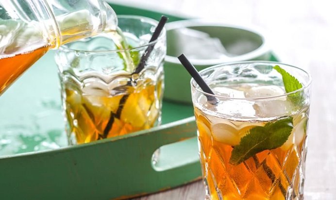 Холодный чай с мятой