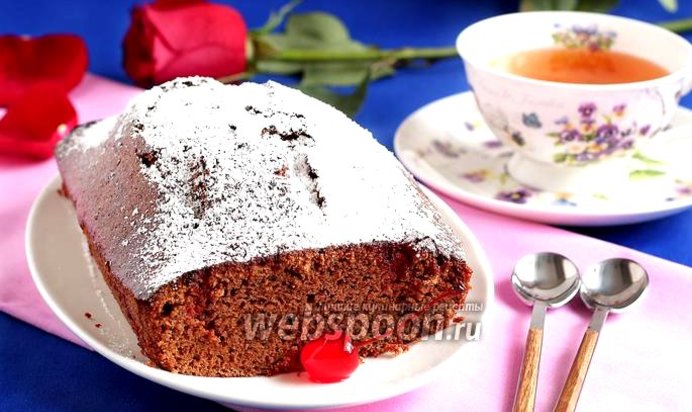 Быстрый шоколадный кекс на сгущёнке