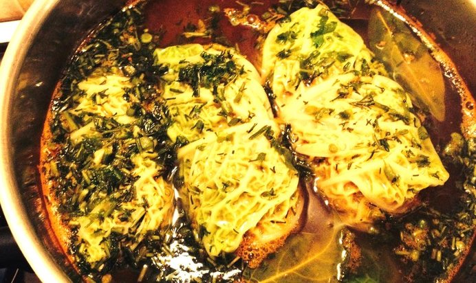 Голубцы с телятиной