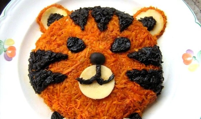 Салат новогодний Тигр