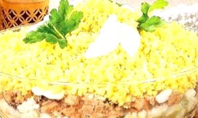 Салат Наслаждение с курицей