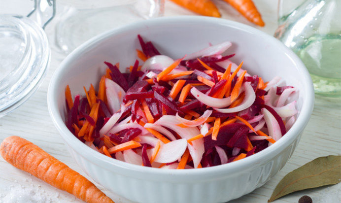 Салат из свеклы с морковью