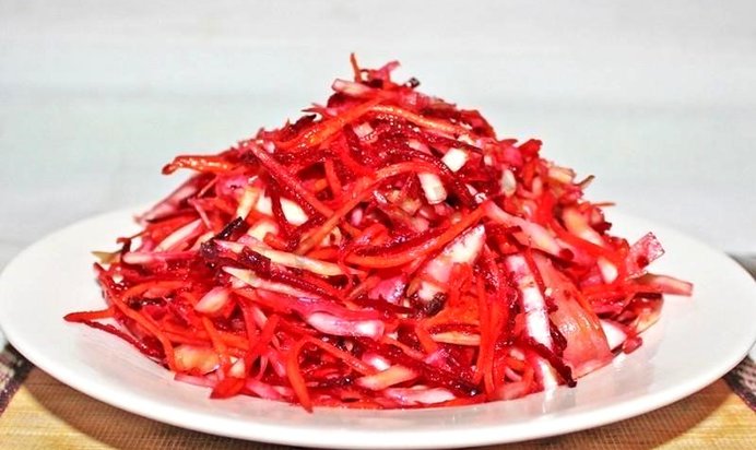 Салат из овощей «Щетка»