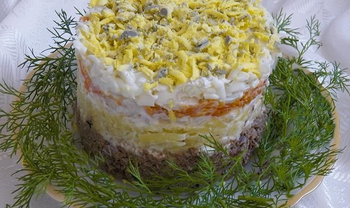 Шпроты под шубой