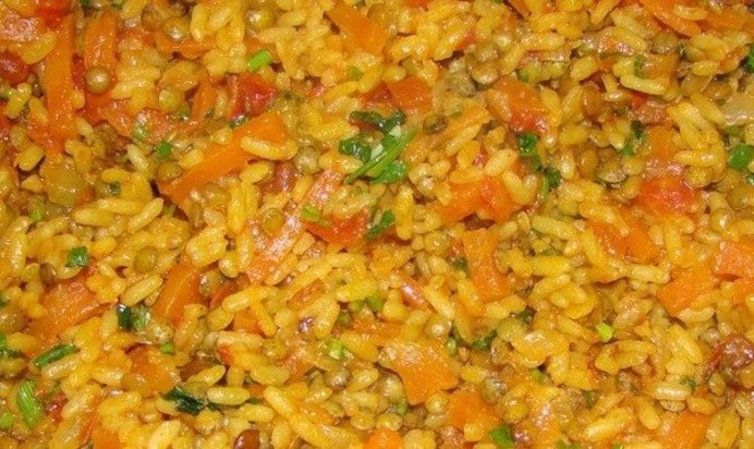 Плов из чечевицы