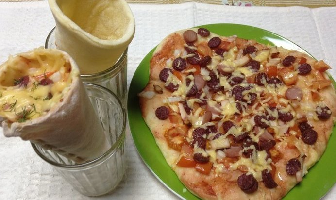 Салат с курицей и грибами