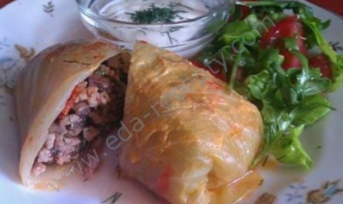 Голубцы с сыром фета