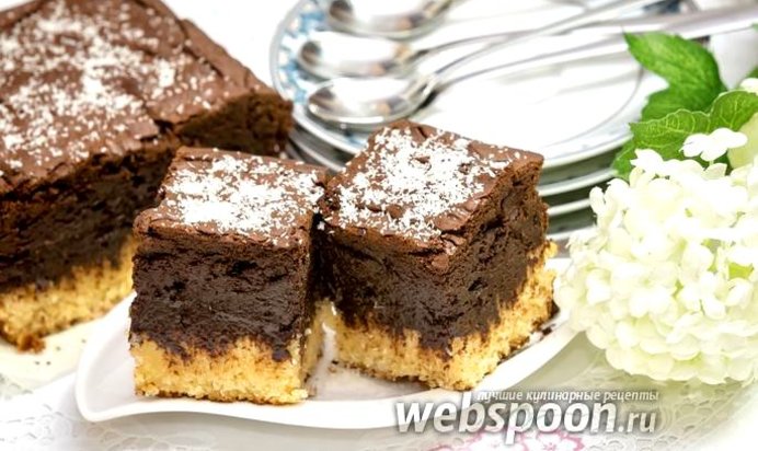 Шоколадно-кокосовый брауниз