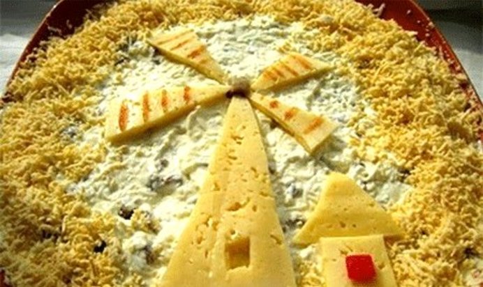 Салат Старый мельник