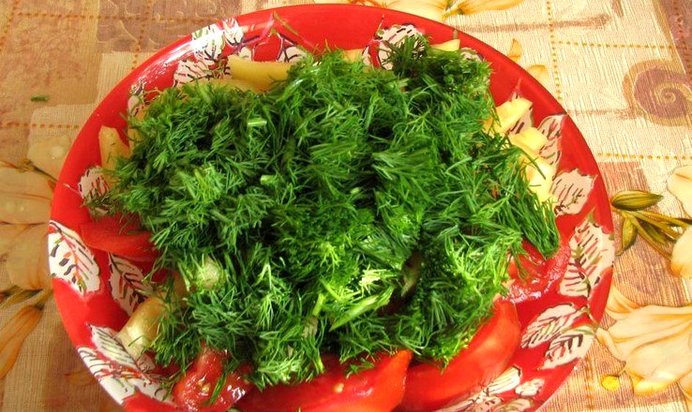 Витаминный салат летний