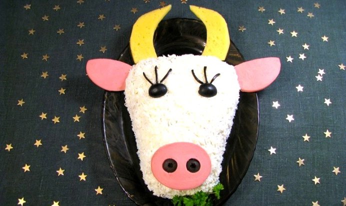 Салат «Бычок»