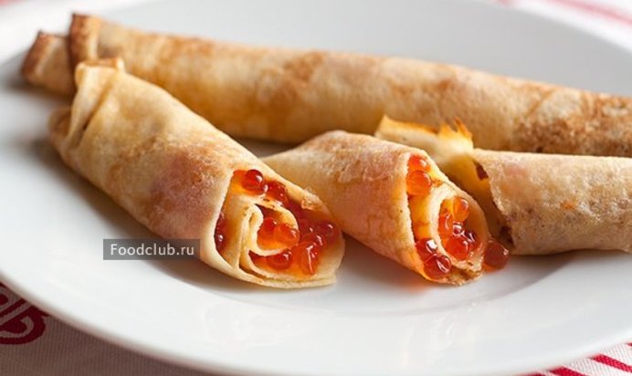 Блинчики с икрой