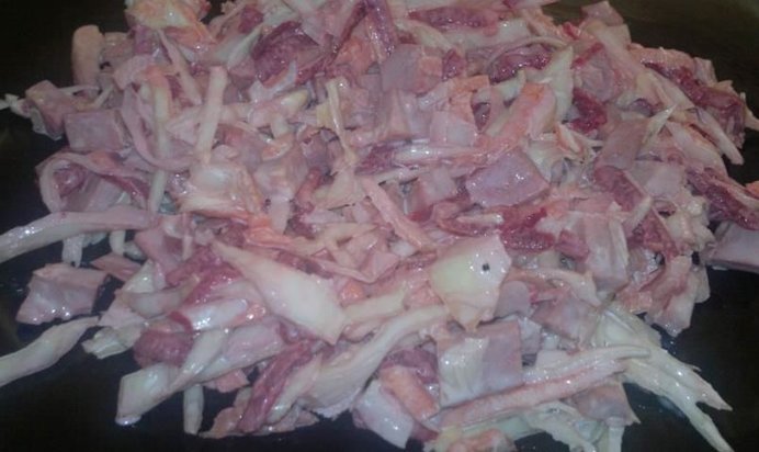 Мясной винегрет