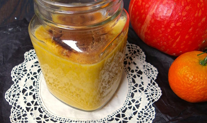 Бананово-тыквенный латте с цикорием