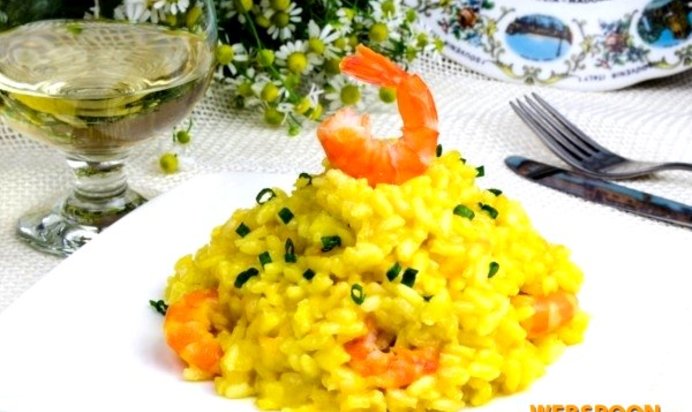 Ризотто с креветками