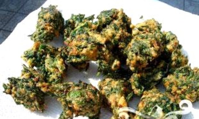 Оладьи из шпината