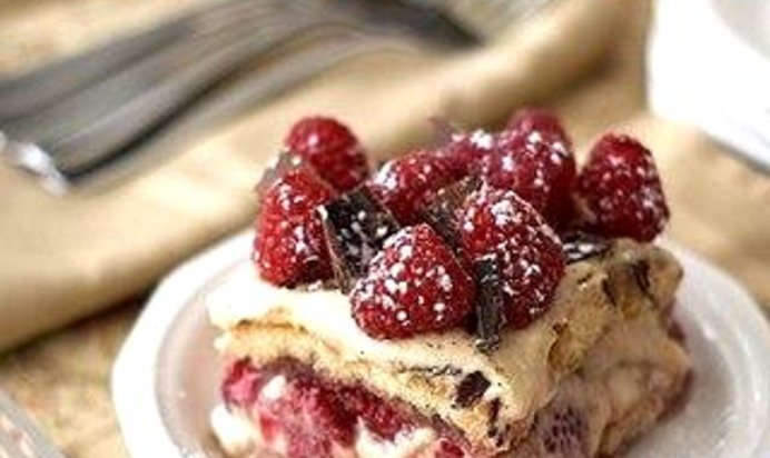 Тирамису с малиной