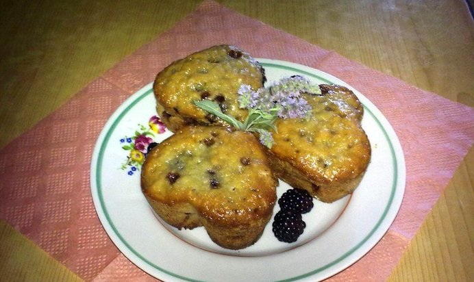 Кексы ежевичные