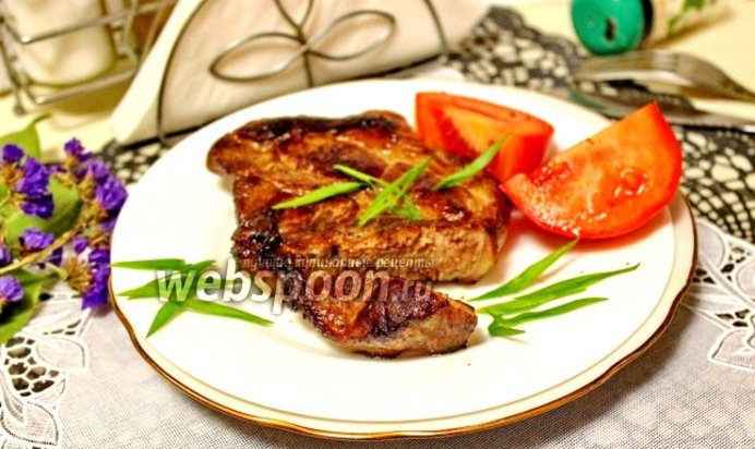 Стейк из свиной шеи