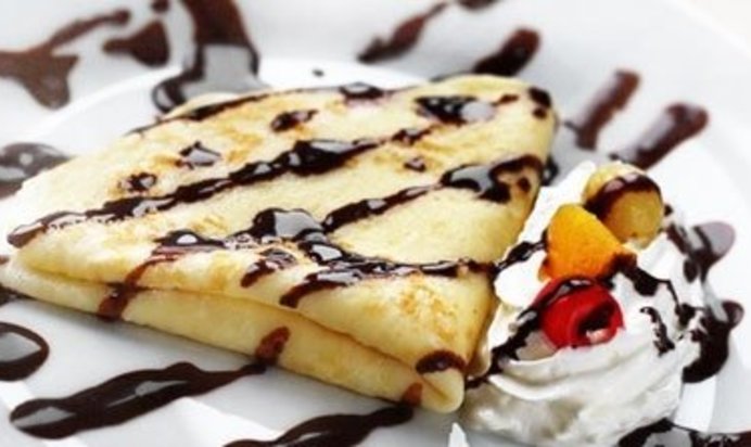 Блинчики с творогом на молоке