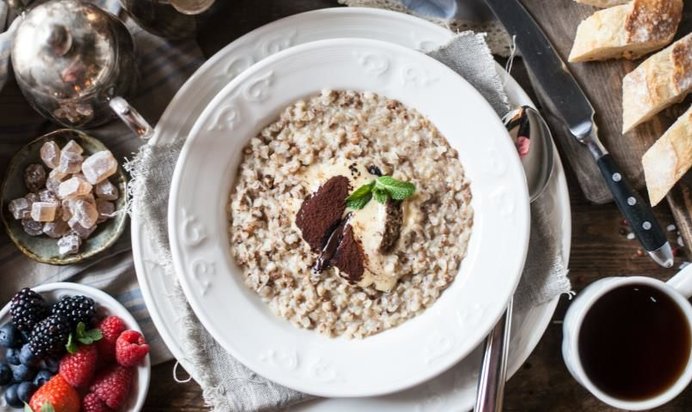 Гречневая каша с тирамису