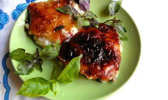 Творожная запеканка с грибами