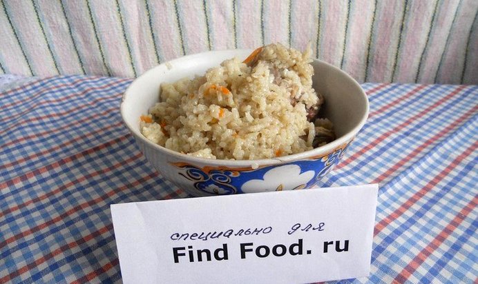 Каша рисовая с курицей