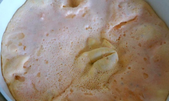 Нежный омлет с томатом