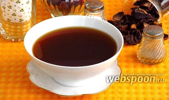 Бульон из сухих грибов