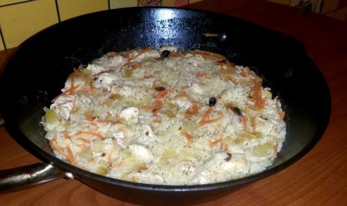 Плов из курицы низкокалорийный