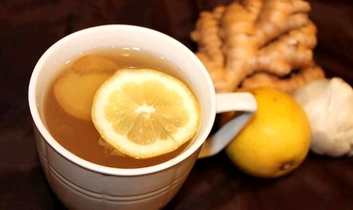 Имбирный чай с чесноком