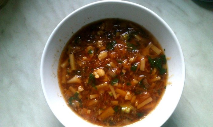 Борщ с цветной капустой и брокколи