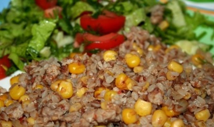 Гречка с кукурузой