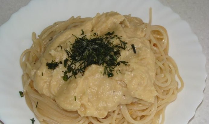 Сырный соус для спагетти