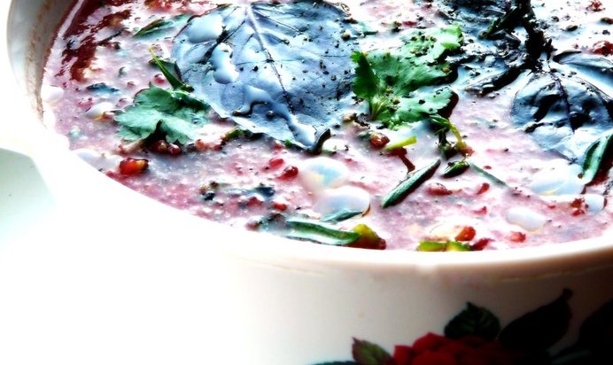 Гаспачо с соком лайма