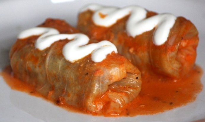 Гречневые голубцы с грибным ассорти