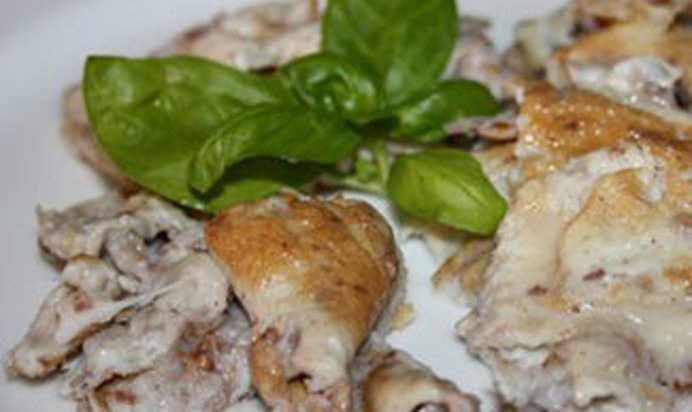 Яичница с грецкими орехами