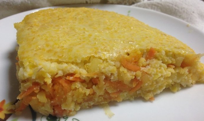 Запеканка из кукурузной каши