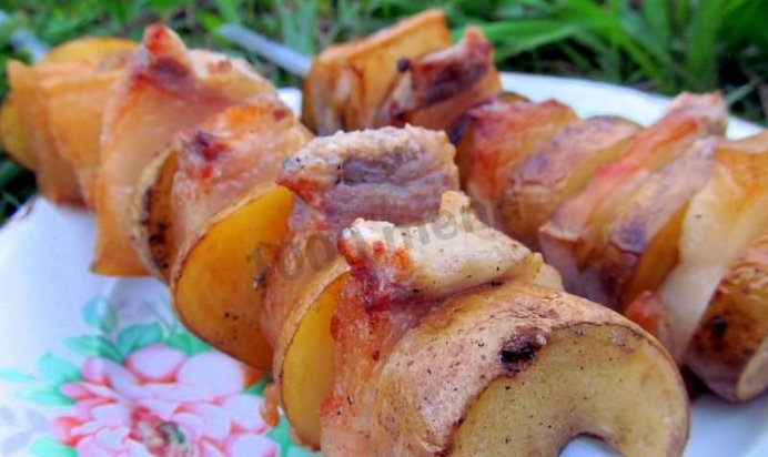 Шашлык с салом