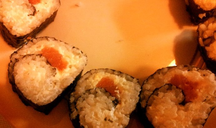 Роллы с сыром филадельфия и семгой