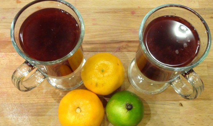 Глинтвейн с мандаринами и имбирем