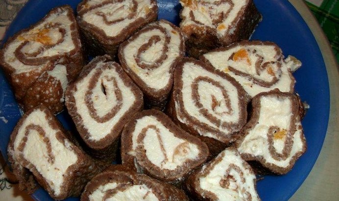 Блины с сырковой массой