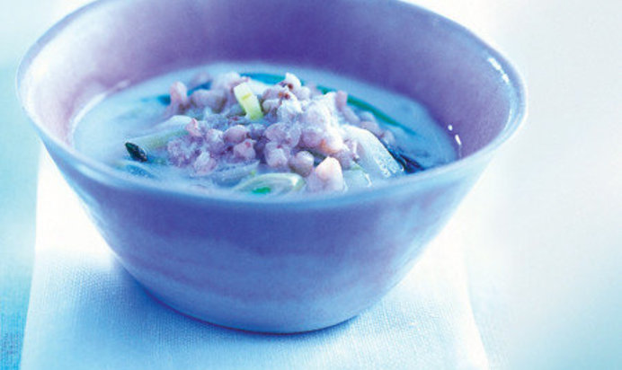 Гречка с луком-пореем